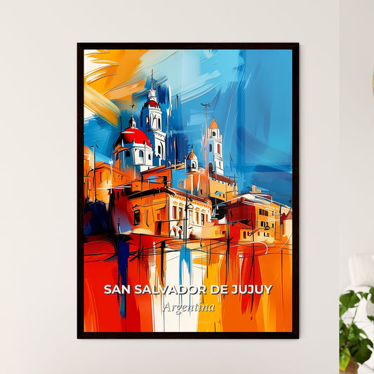 Vibrant San Salvador De Jujuy, Argentina - A Painting Of A City