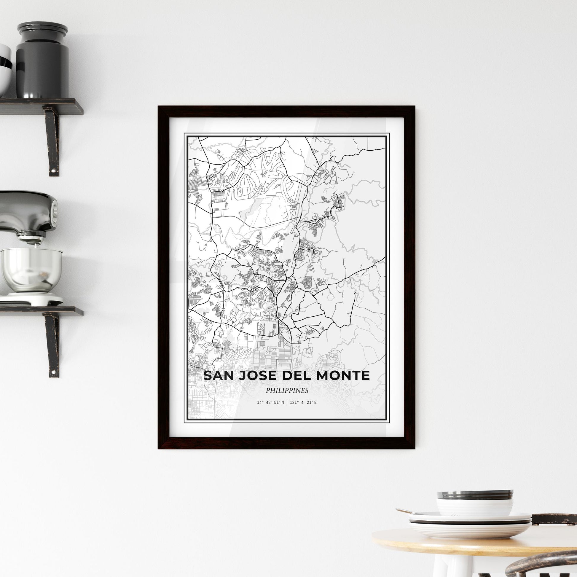 San Jose del Monte Philippines - Minimal City Map