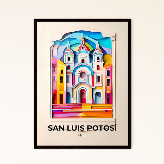 Vivid San Luis Potosí, Mexico - a church with a rainbow colored dome