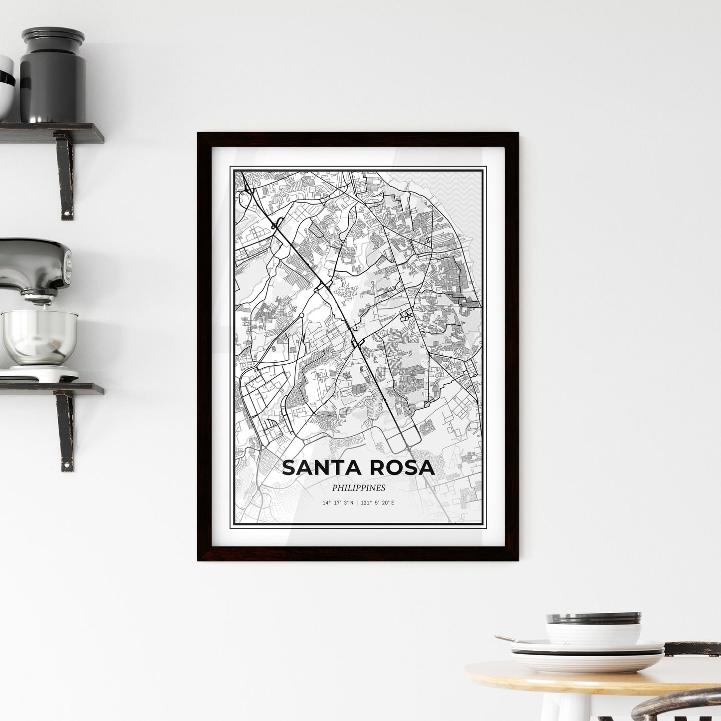 Santa Rosa Philippines - Minimal City Map