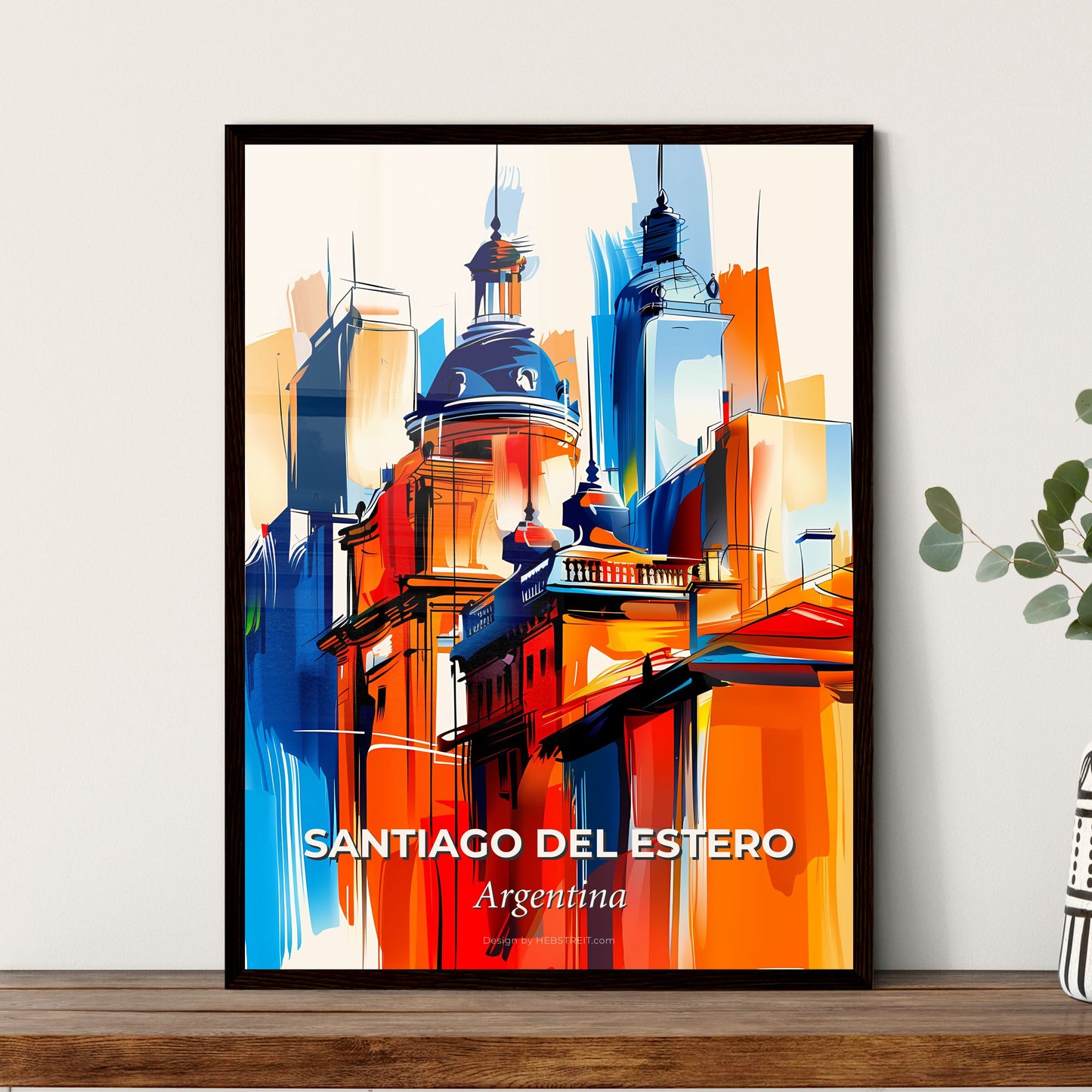 Vibrant Santiago Del Estero, Argentina - A Painting Of A City