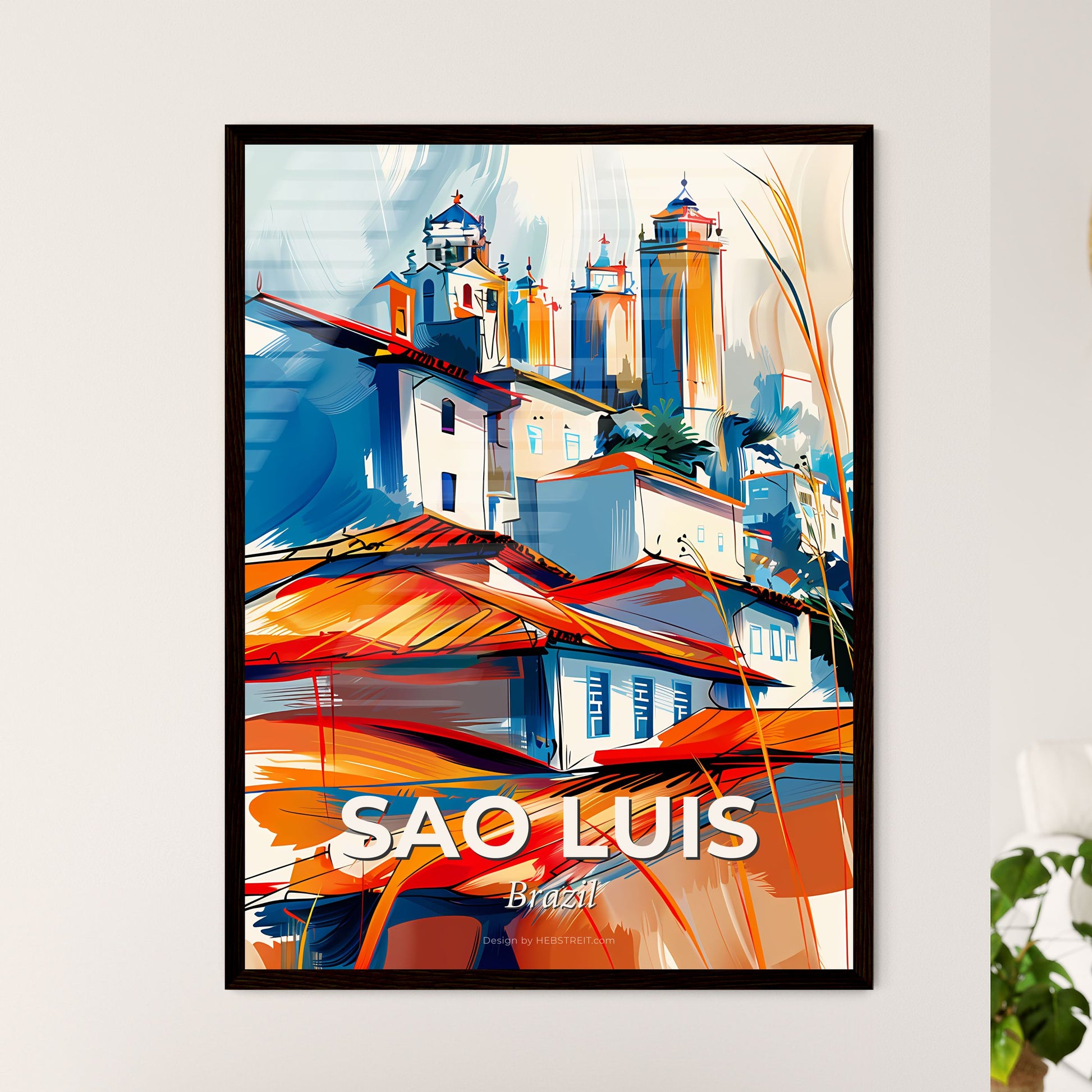 Vibrant Sao Luis, Brazil - A Painting Of A City