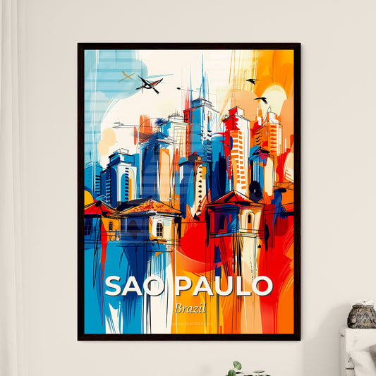 Vibrant Sao Paulo, Brazil - A Painting Of A City