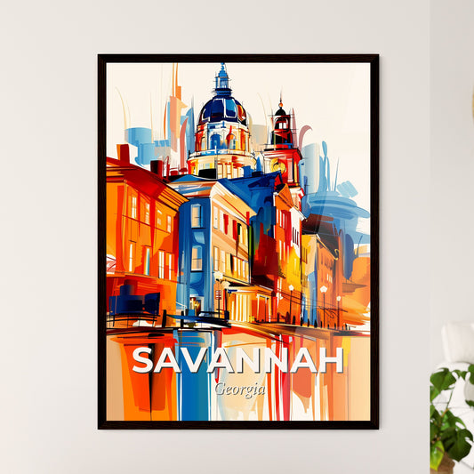 Vibrant Savannah, Georgia - A Painting Of A City