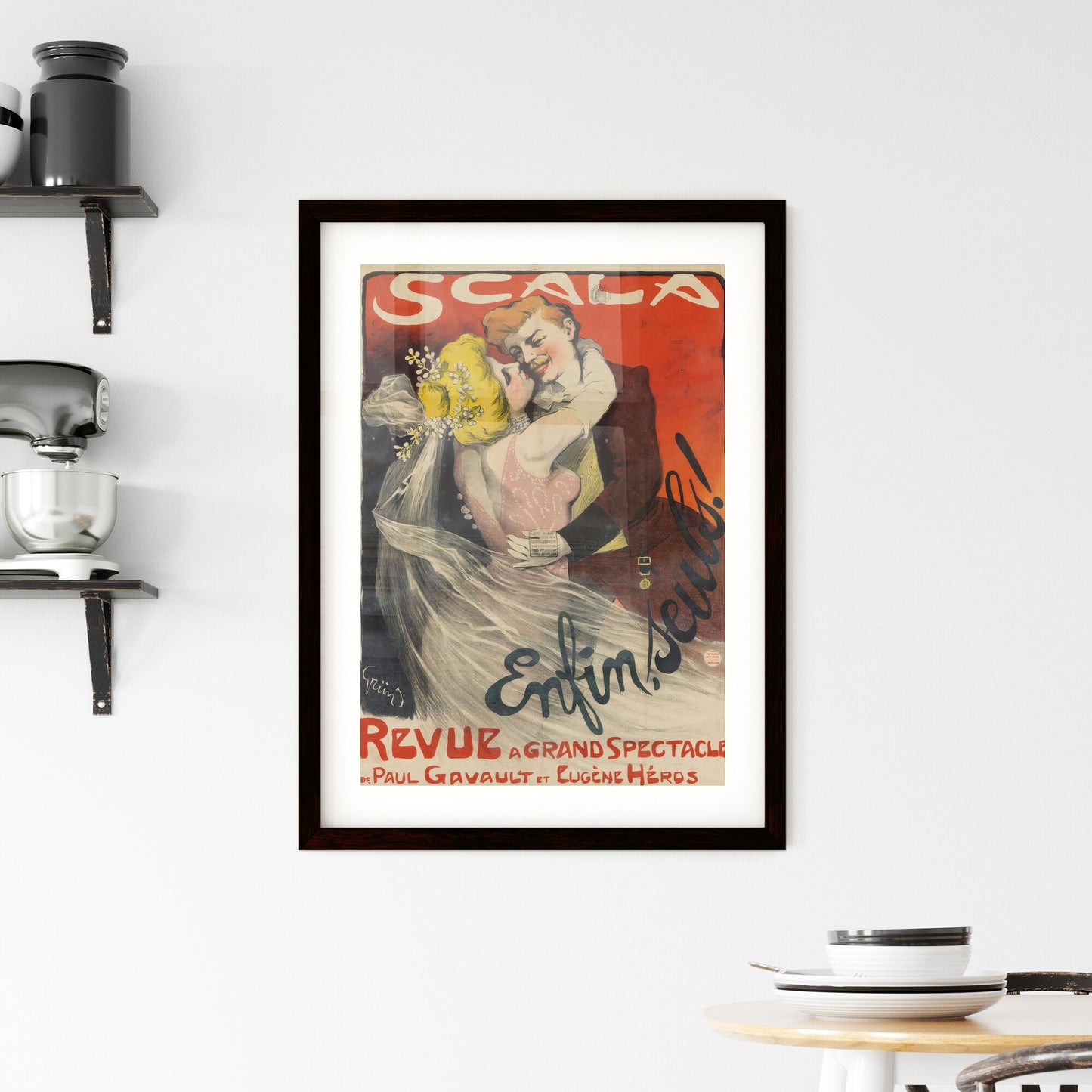 Framed Print of Scala Enfin, Seuls! – Jules-Alexandre Grün