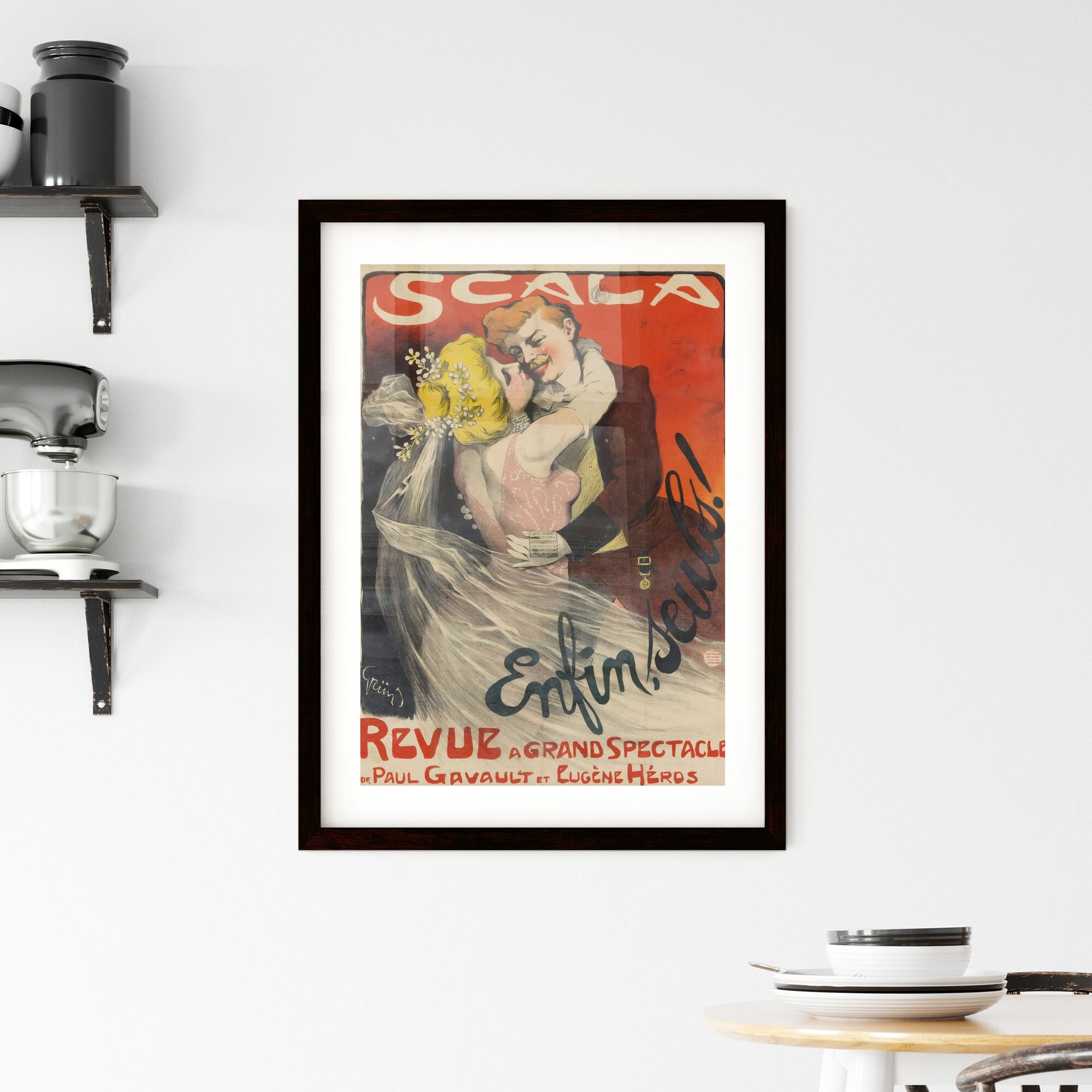 Framed Print of Scala Enfin, Seuls! – Jules-Alexandre Grün