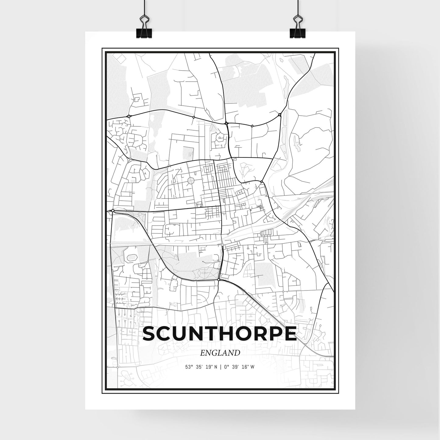 Scunthorpe England - Premium City Map Poster