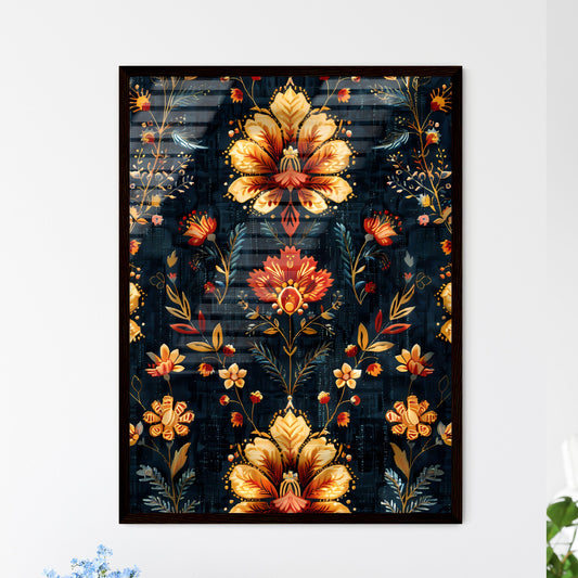 Culturally Diverse Seamless Pattern - Framed Art Print