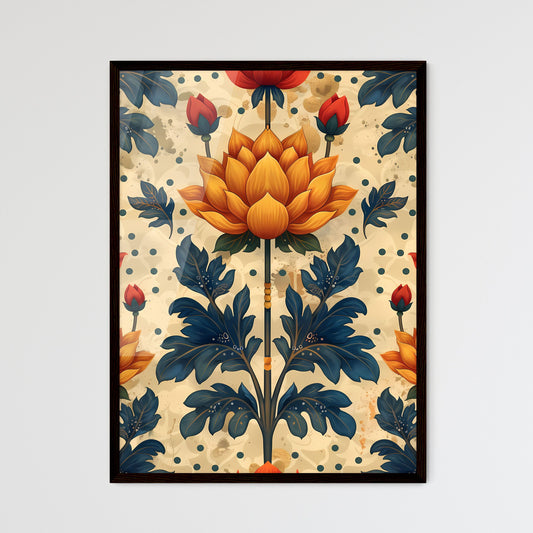 Seamless pattern in vibrant light yellow - Framed Art Print