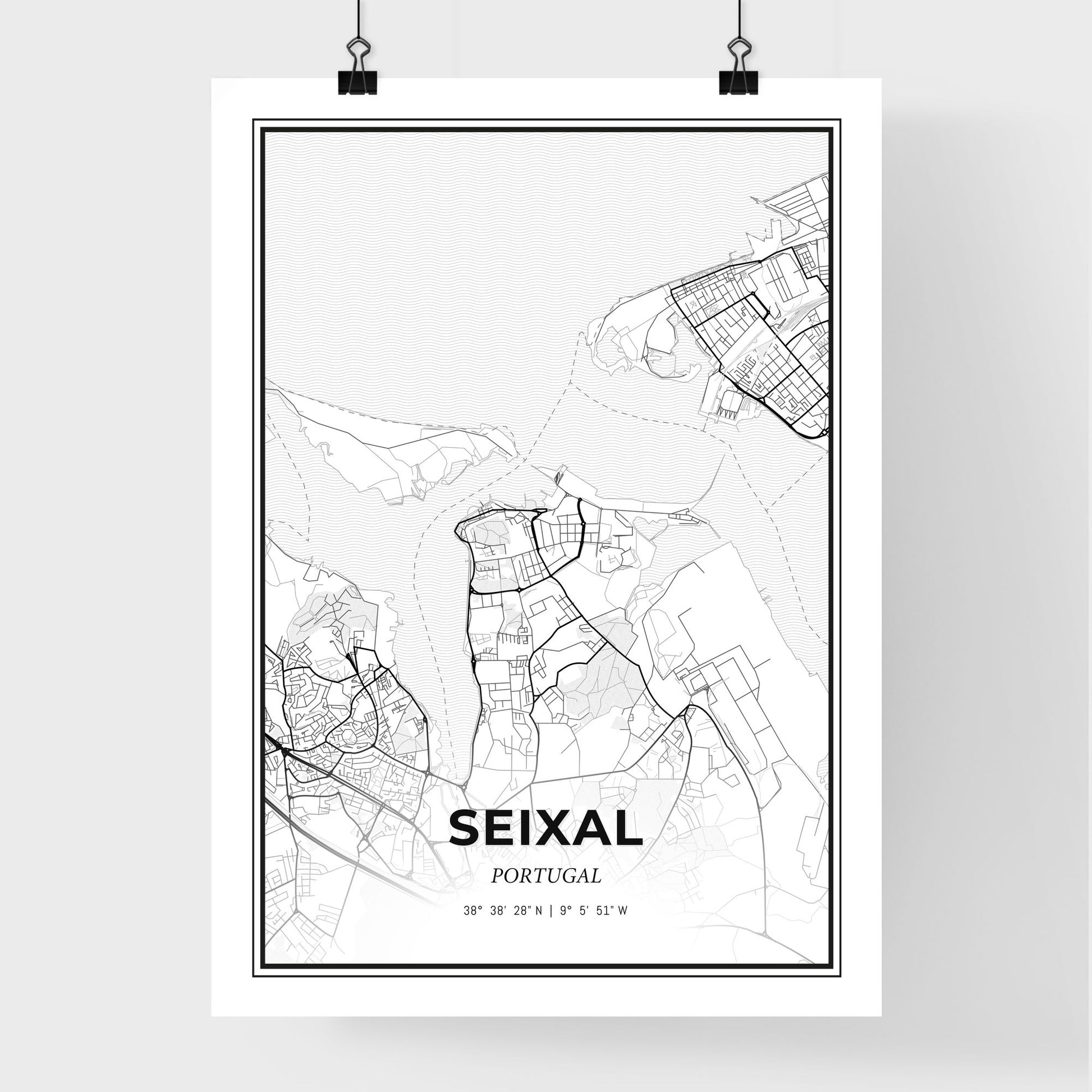 Seixal Portugal - Premium City Map Poster