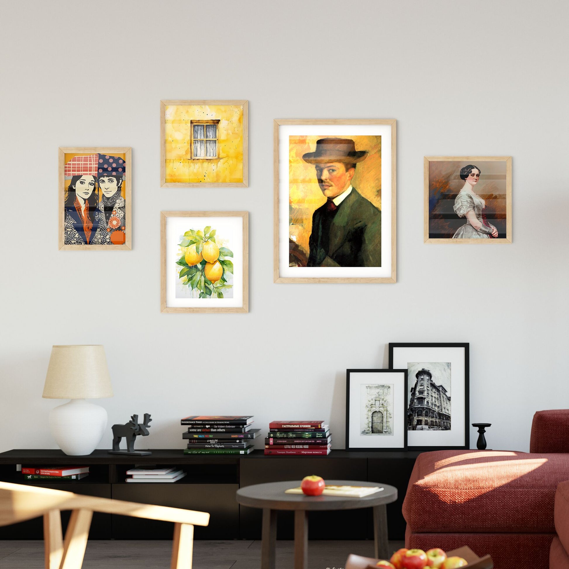 Wall Art with Selbstporträt mit Hut by August Macke