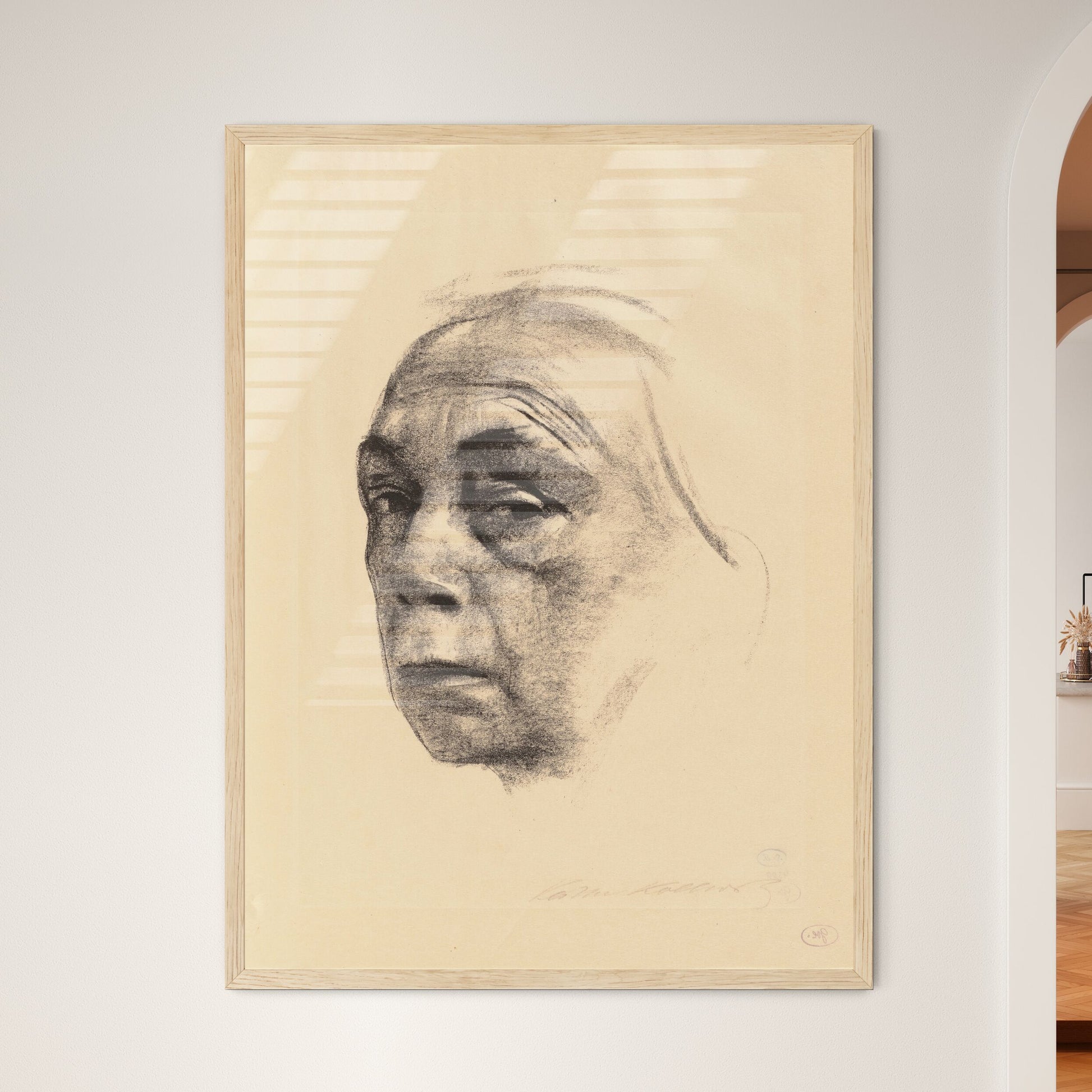 Self-Portrait by Käthe Kollwitz Framed Art Print