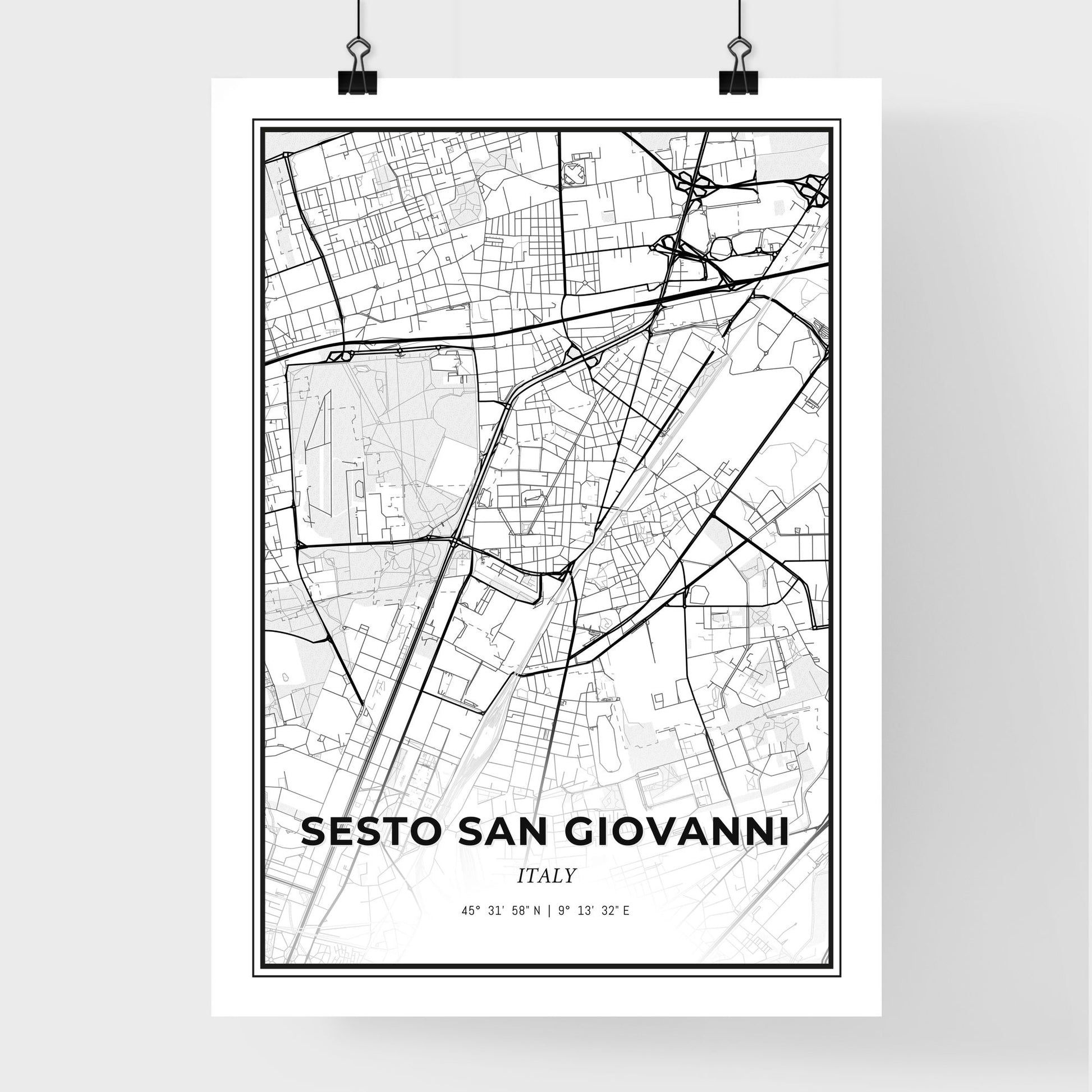 Sesto San Giovanni Italy - Premium City Map Poster