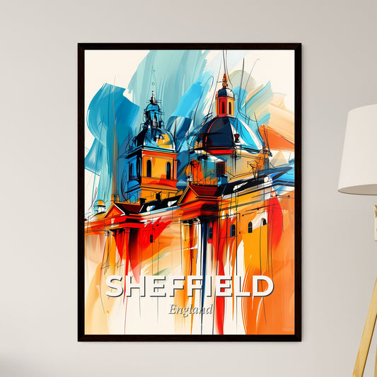 Vibrant Sheffield, England - A Painting Of A Building