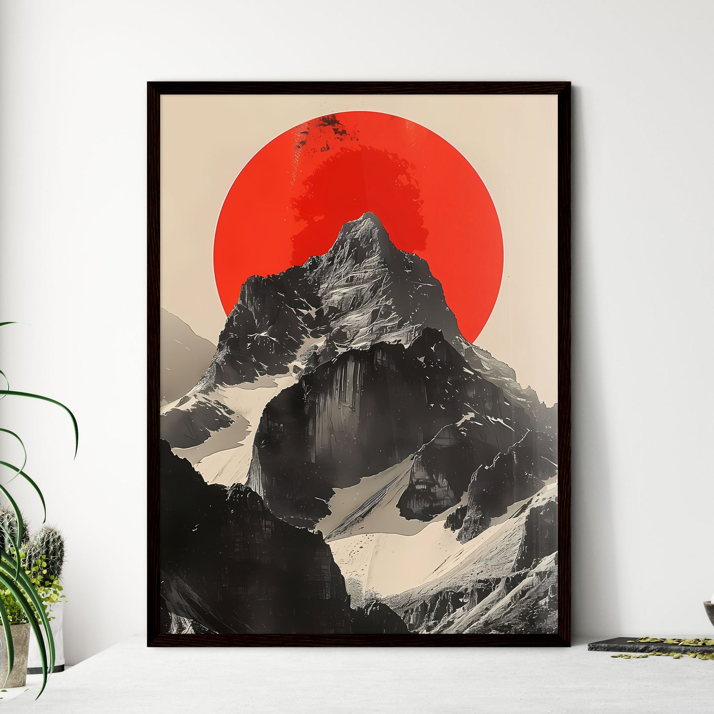 Tranquil Mountain Serenity - Framed Art Print