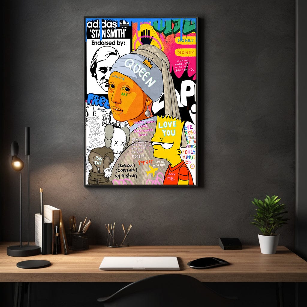 Showtime Pearl - Leinwandbild Pop Art
