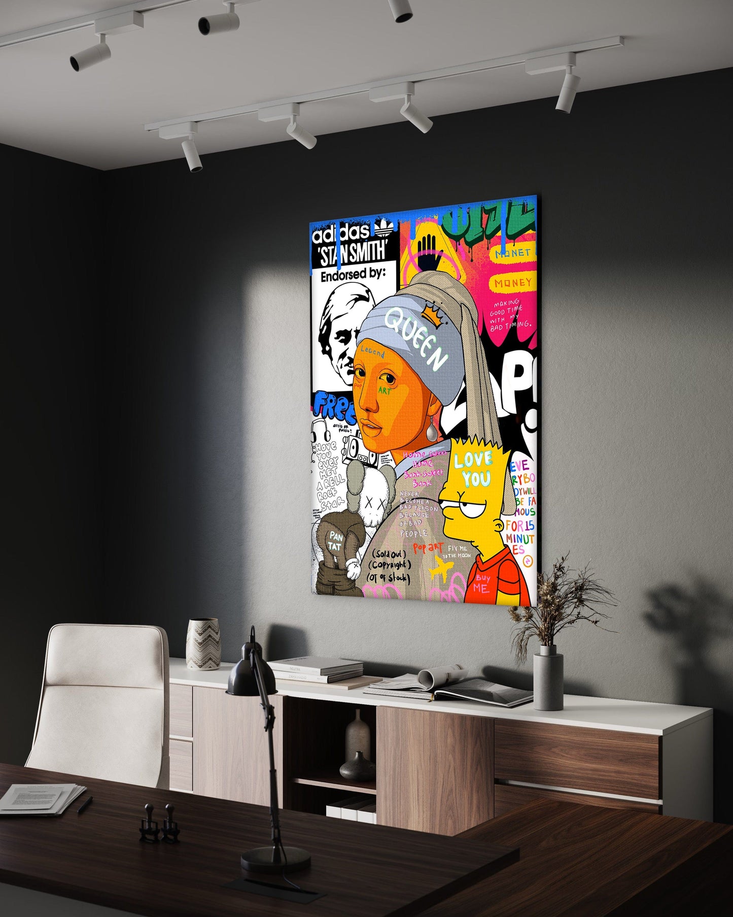 Showtime Pearl - Leinwandbild Pop Art