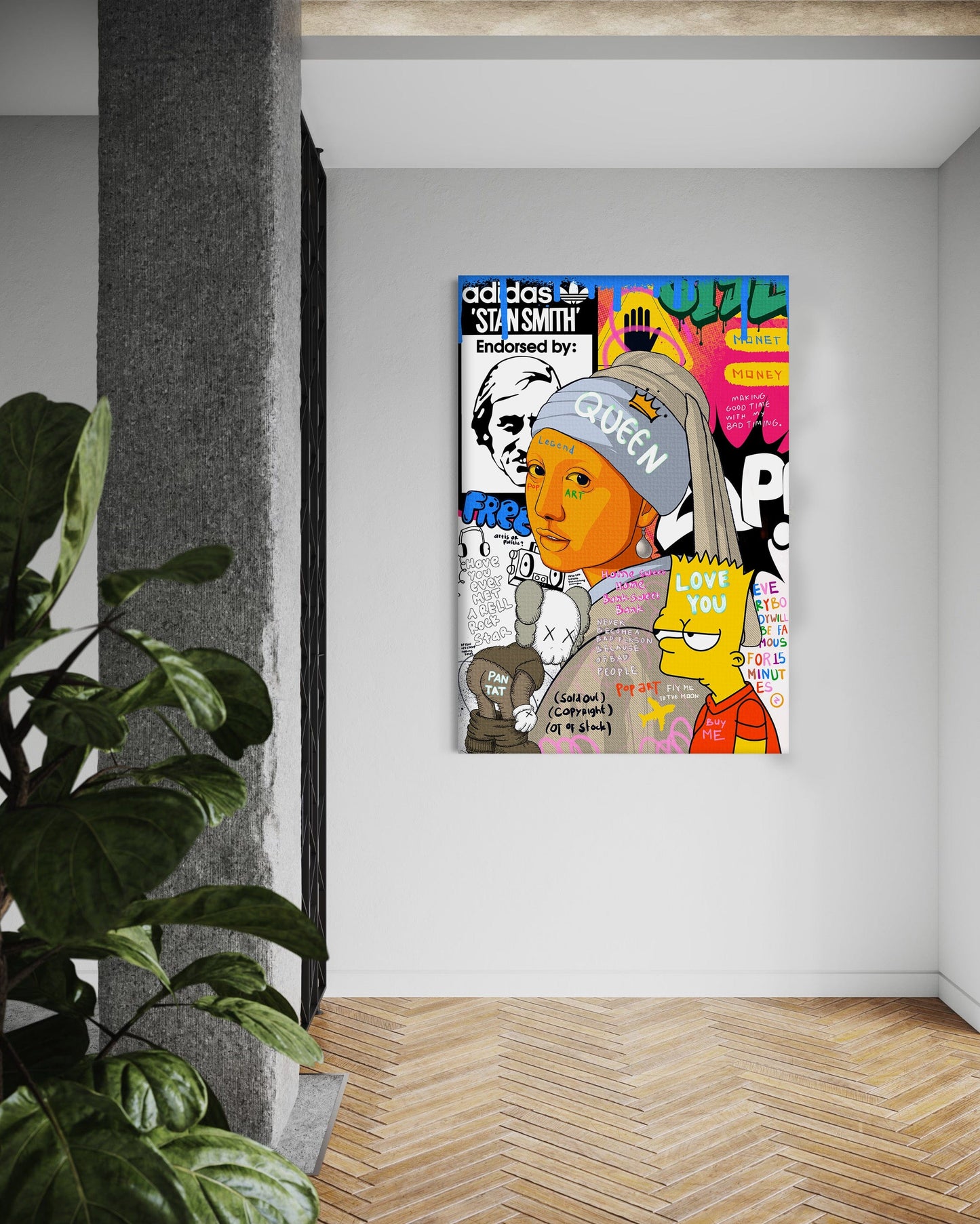 Showtime Pearl - Leinwandbild Pop Art