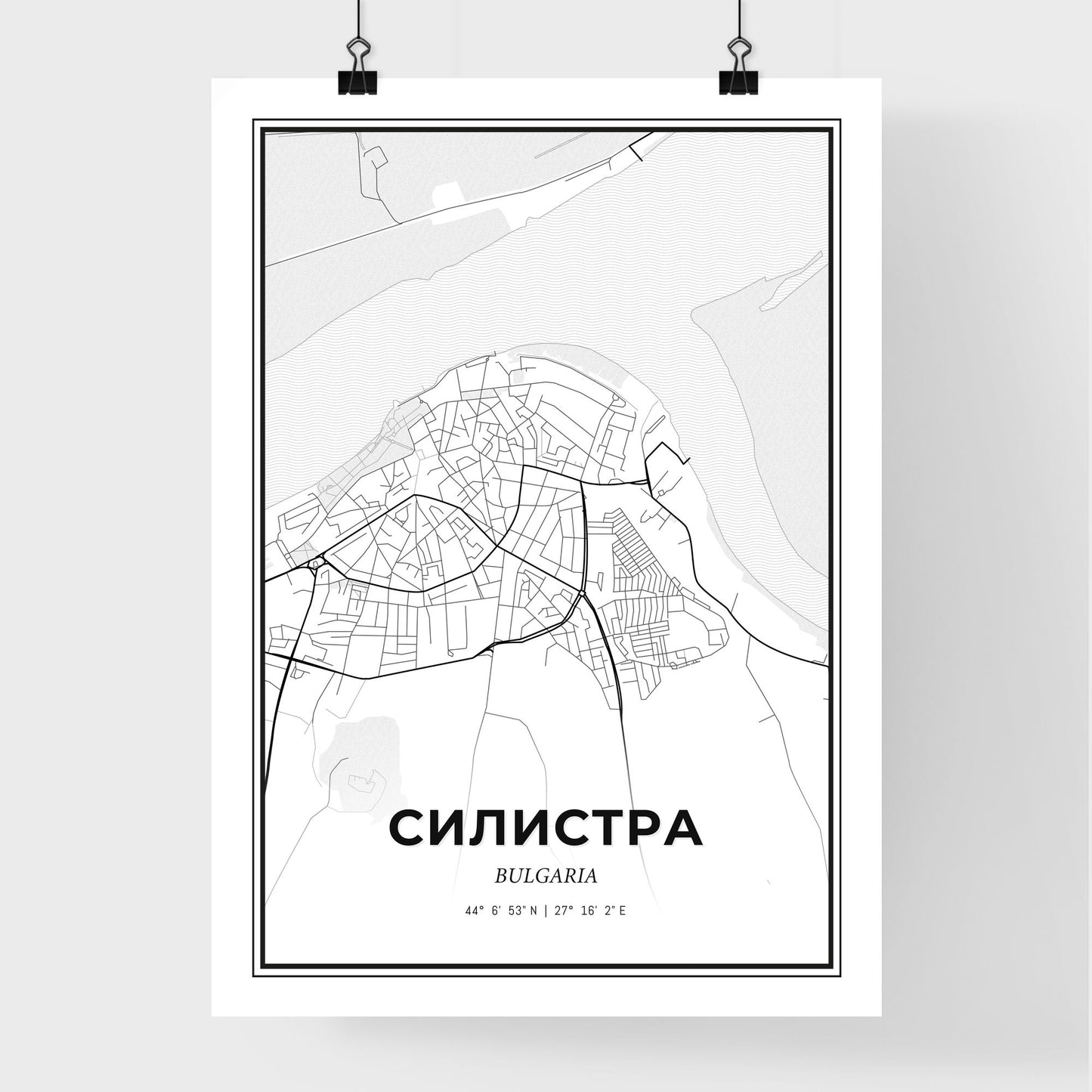 Silistra Bulgaria - Premium City Map Poster