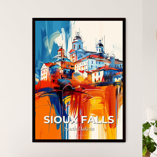 Vibrant Sioux Falls, South Dakota - A Painting Of A City