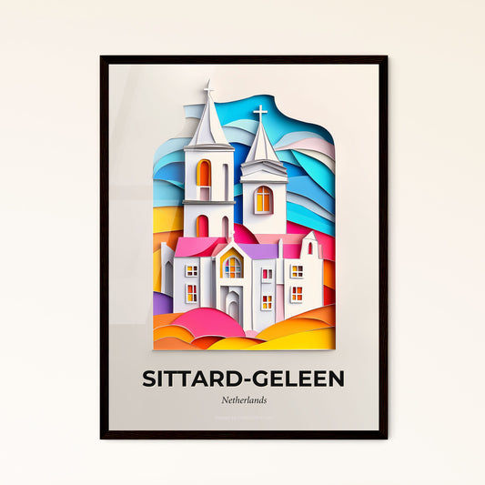 Vivid Sittard-Geleen, Netherlands - a church with a cross on top of it