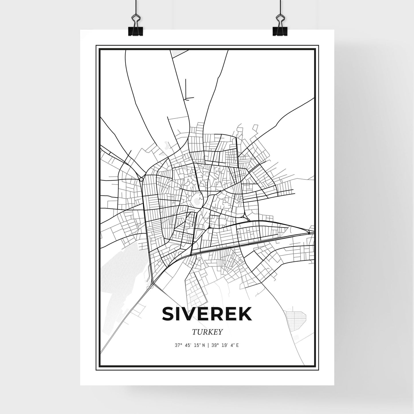 Siverek Turkey - Premium City Map Poster