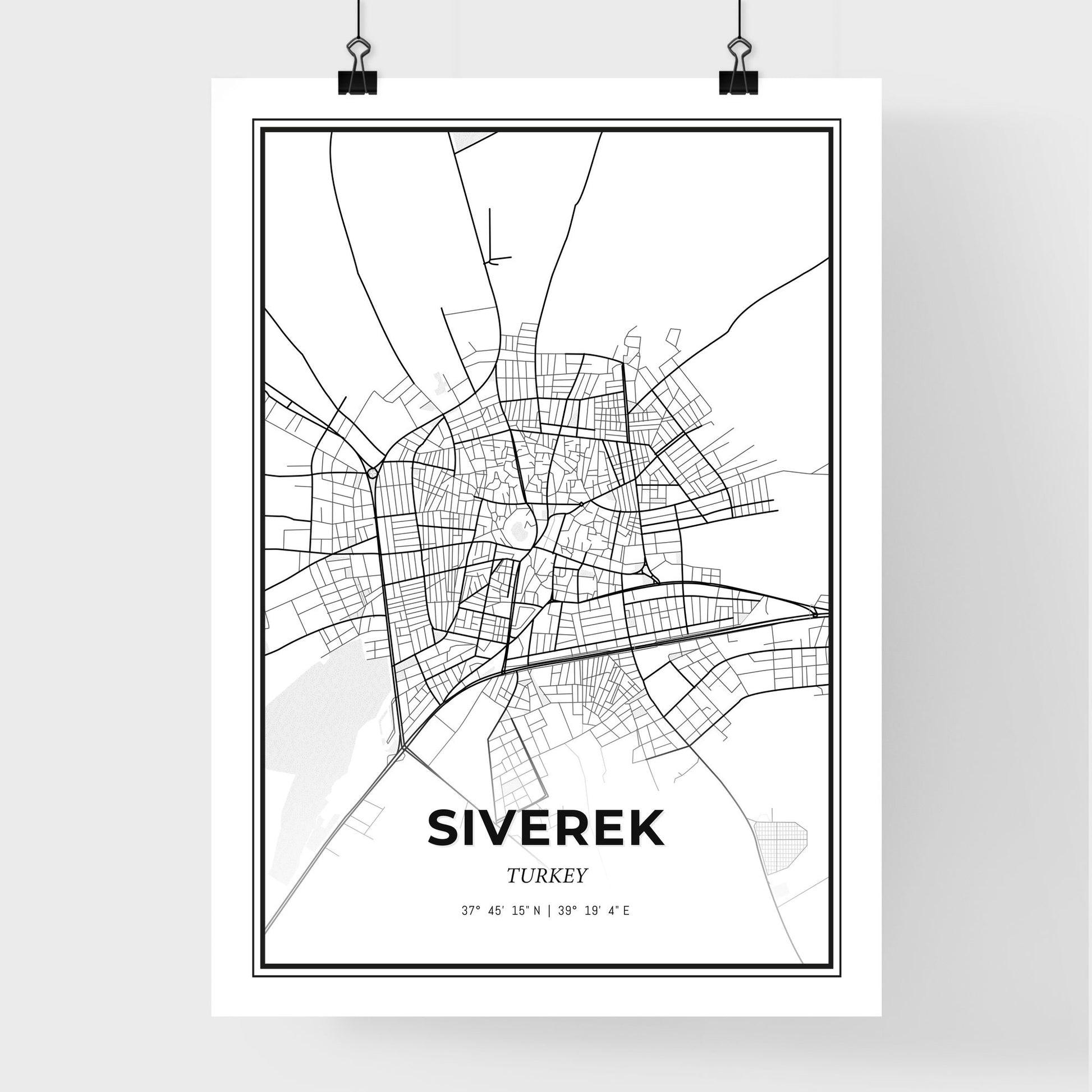 Siverek Turkey - Premium City Map Poster