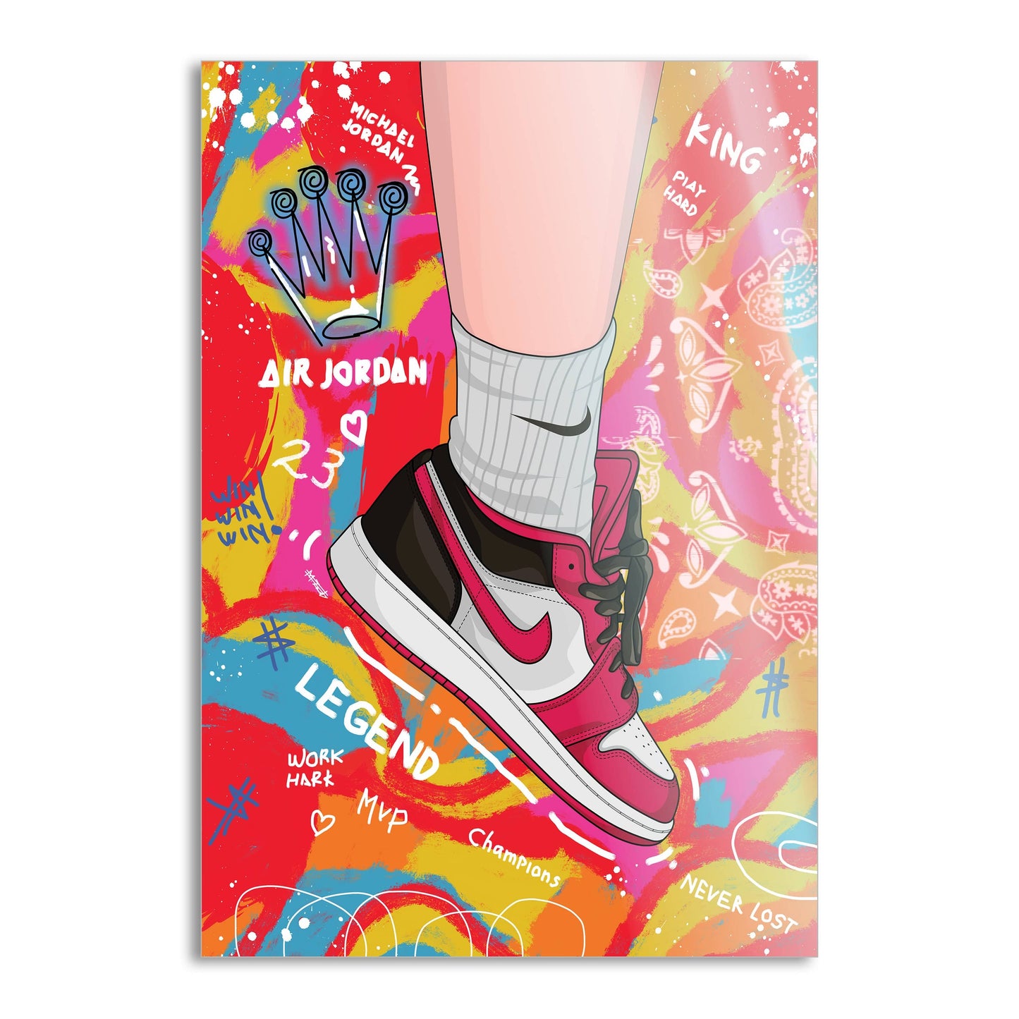 Sneakers Pop Art - Leinwandbild Pop Art