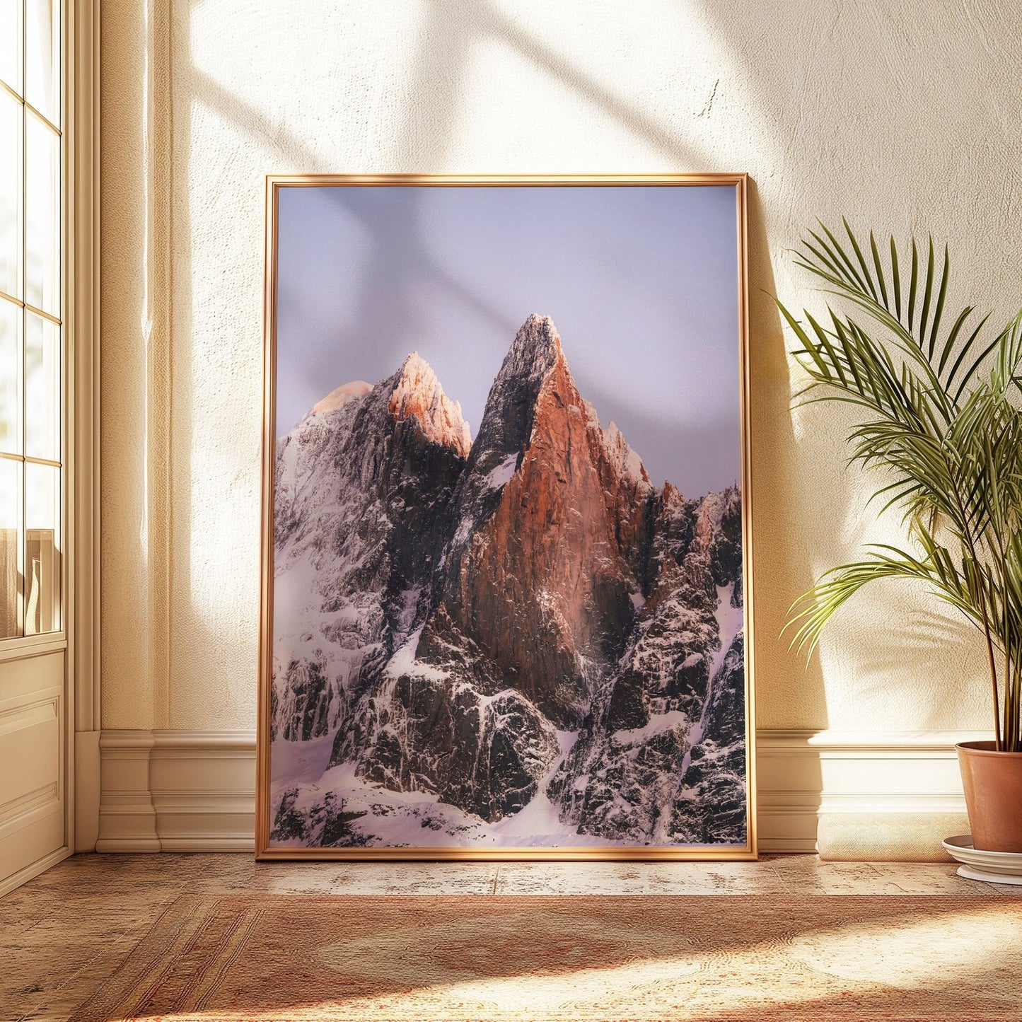 Aiguille du Midi - Les Drus - Aiguille du Chardonnet at Sunset