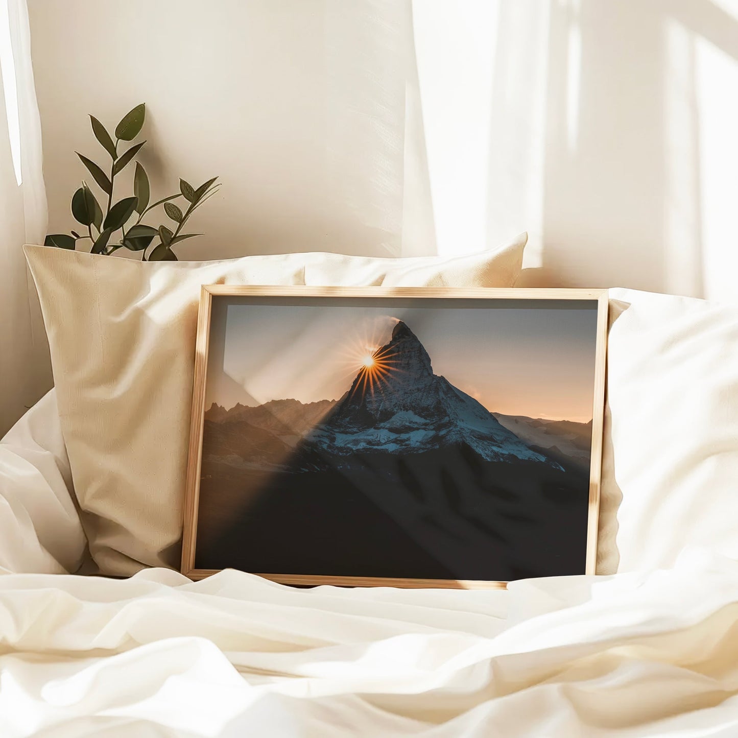 Matterhorn Sunset Print – Fine Art Wall Decor of Swiss Alps
