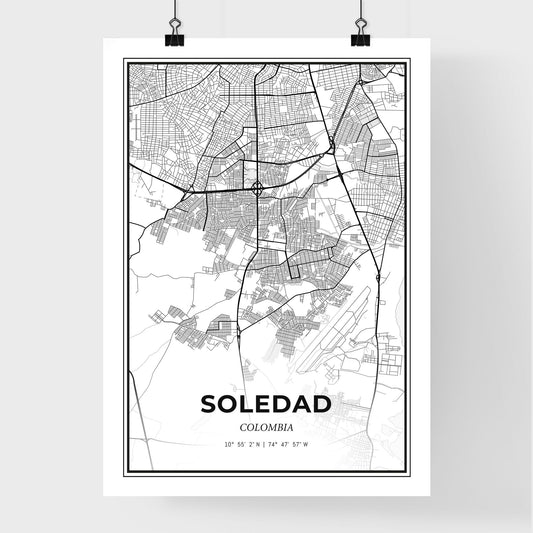 Soledad Colombia - Premium City Map Poster