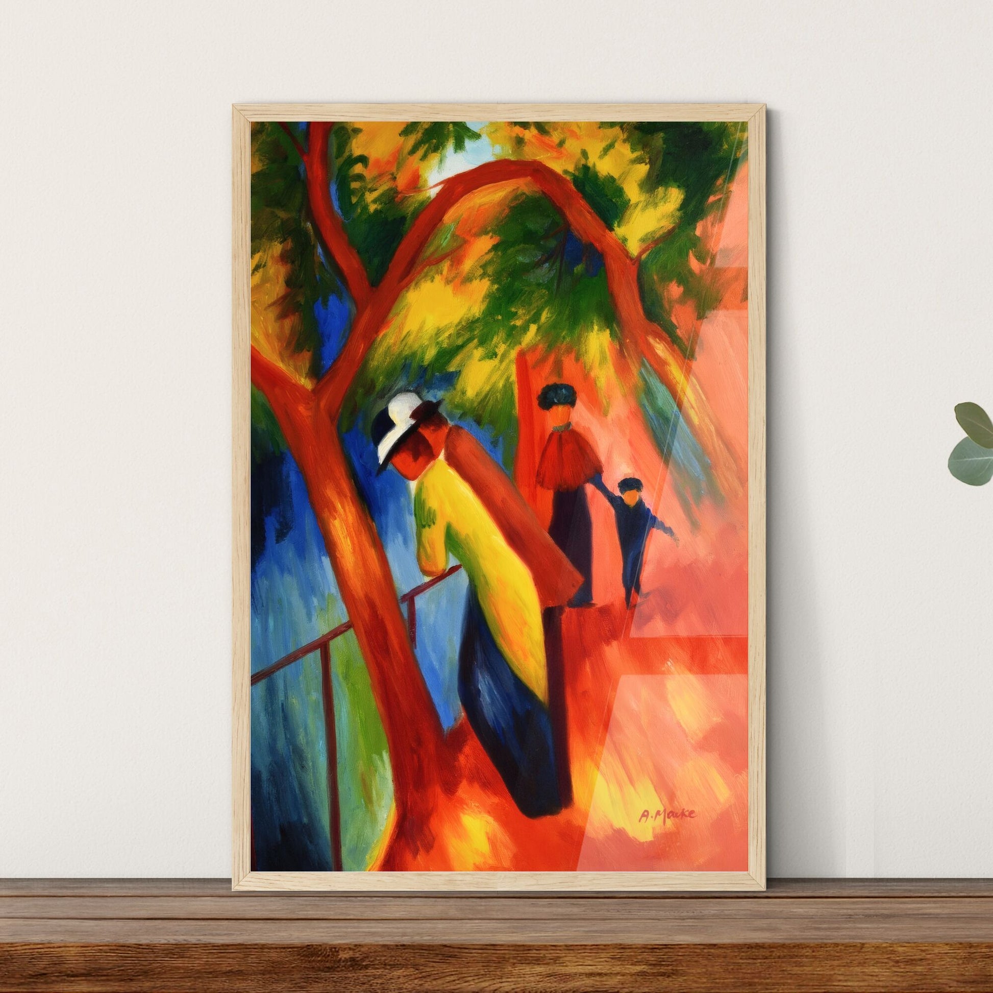 Sonniger Weg by August Macke Framed Art Print
