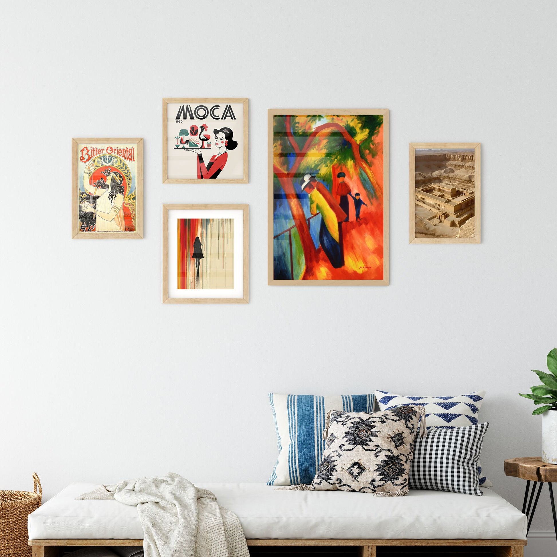 Wall Art with Sonniger Weg by August Macke