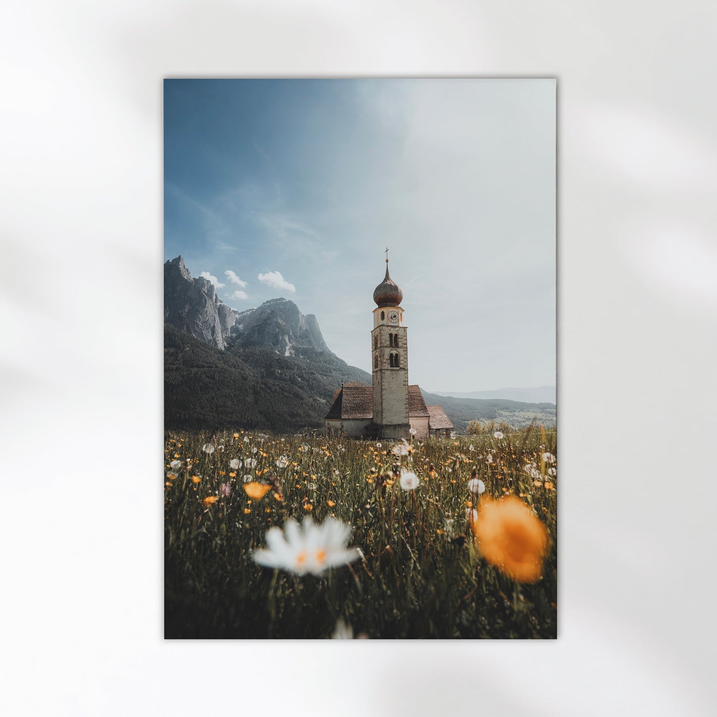 San Valentino Church – Dolomites Wall Art Photography Print