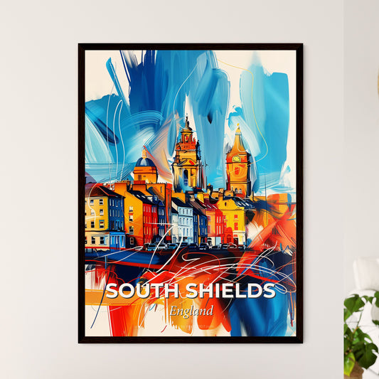 Vibrant South Shields, England - A Colorful Painting Of A City