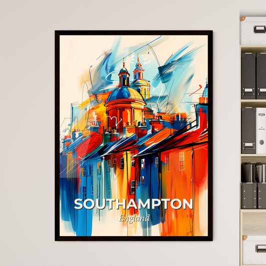 Vibrant Southampton, England - A Painting Of A Building