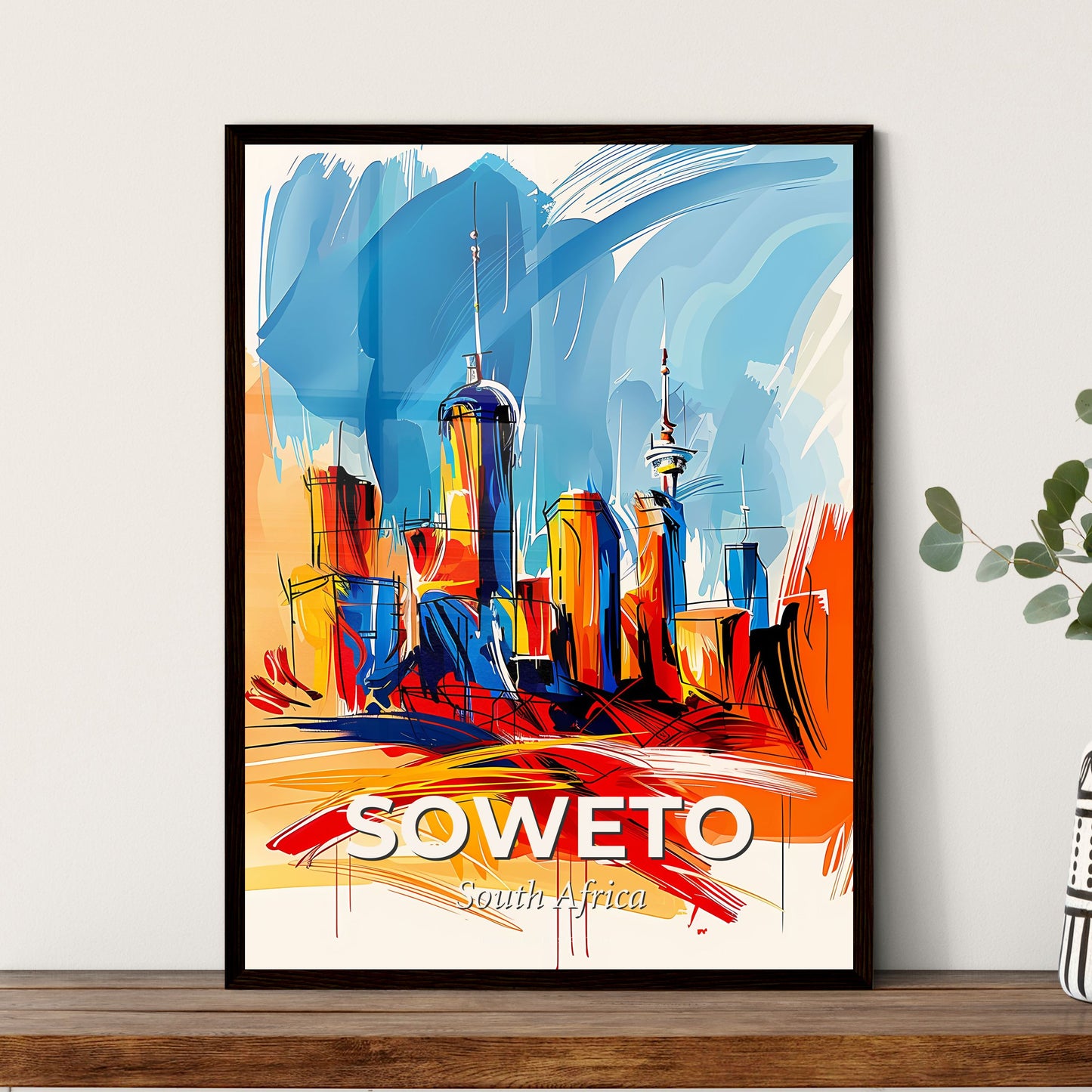 Vibrant Soweto, South Africa - A Painting Of A City