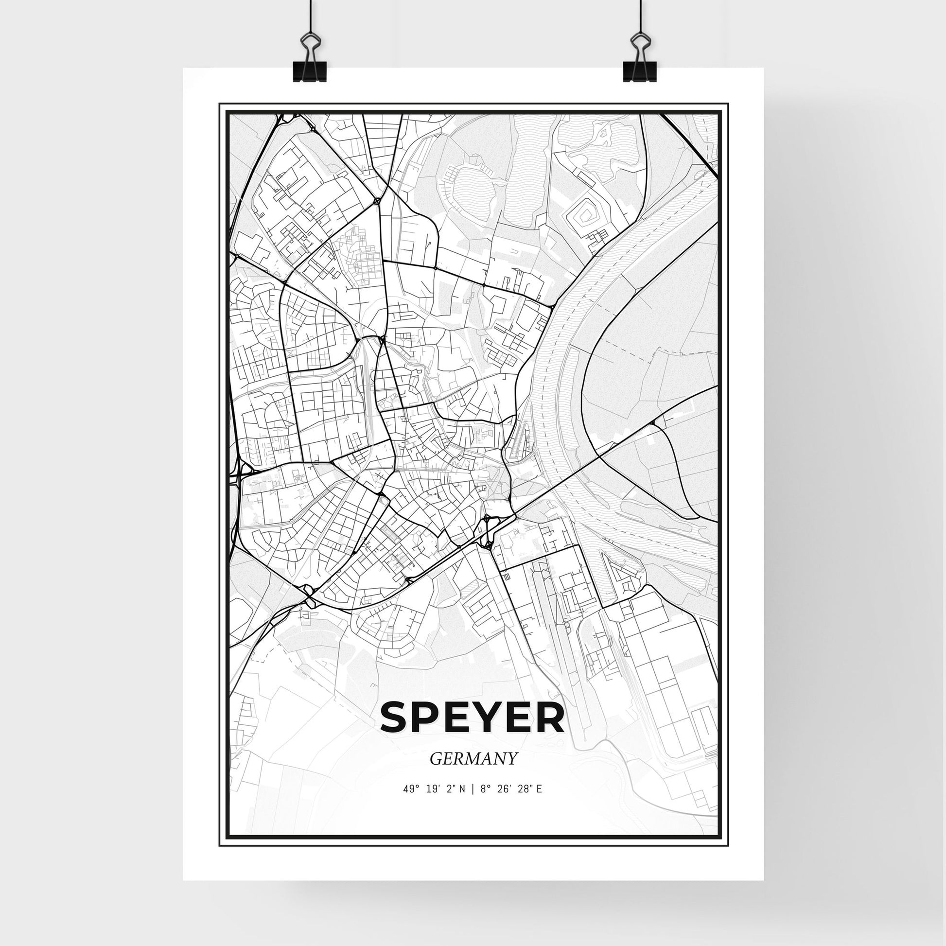 Speyer Germany - Premium City Map Poster