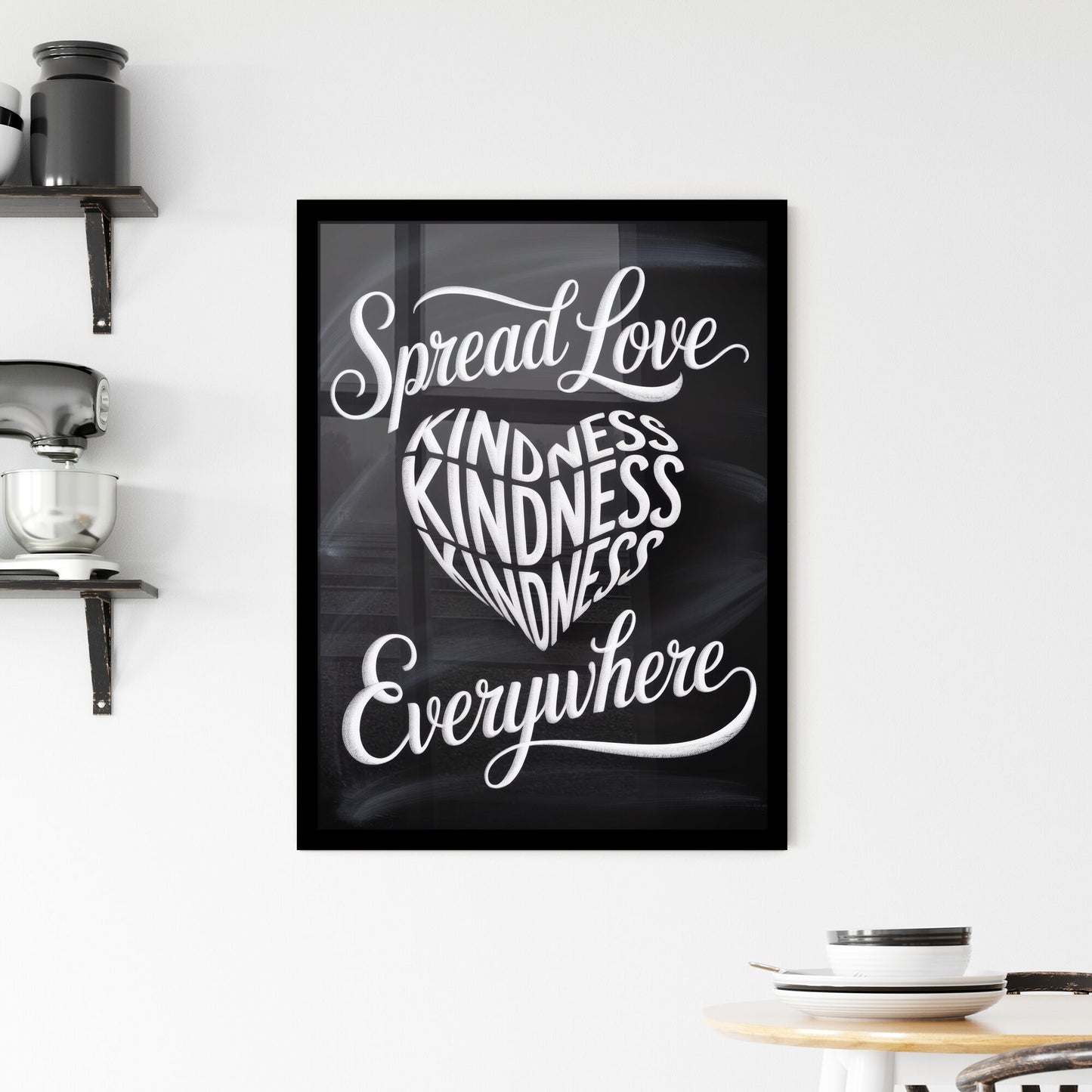 Spread Love and Kindness Everywhere: Inspiring Positive Connections Through Art and Expression. Framed Print