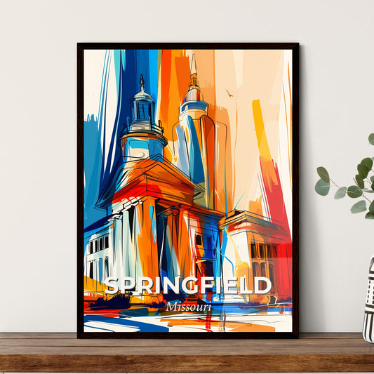 Vibrant Springfield, Missouri - A Painting Of A Building