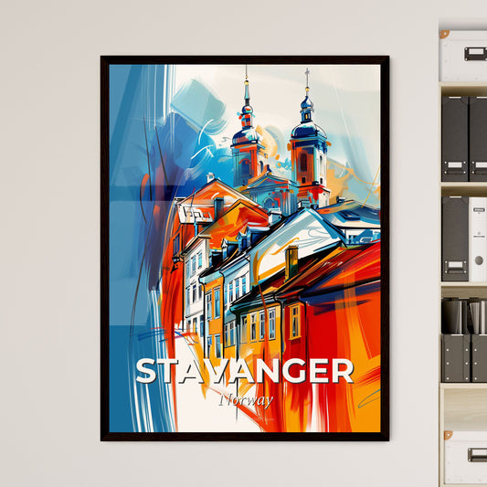 Vibrant Stavanger, Norway - A Painting Of A City