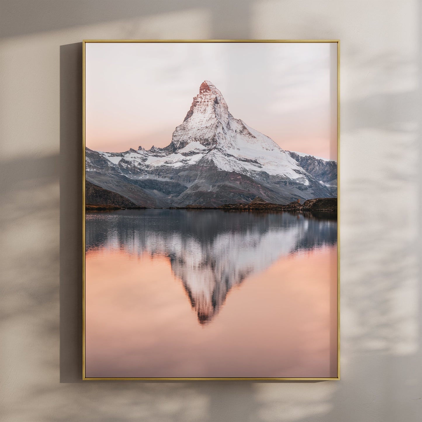 Matterhorn reflected in Stellisee, Switzerland