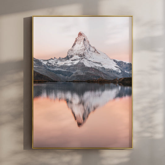 Matterhorn reflected in Stellisee, Switzerland