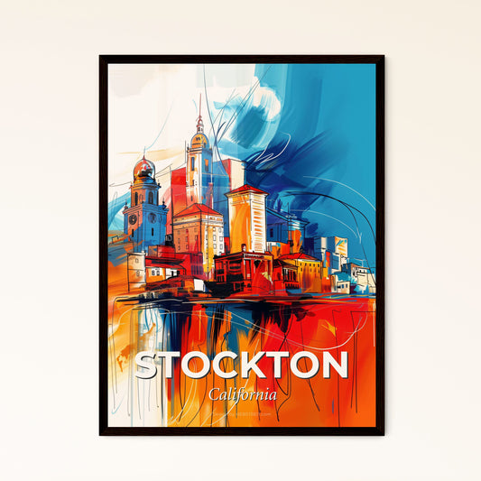 Vibrant Stockton, California - A Painting Of A City