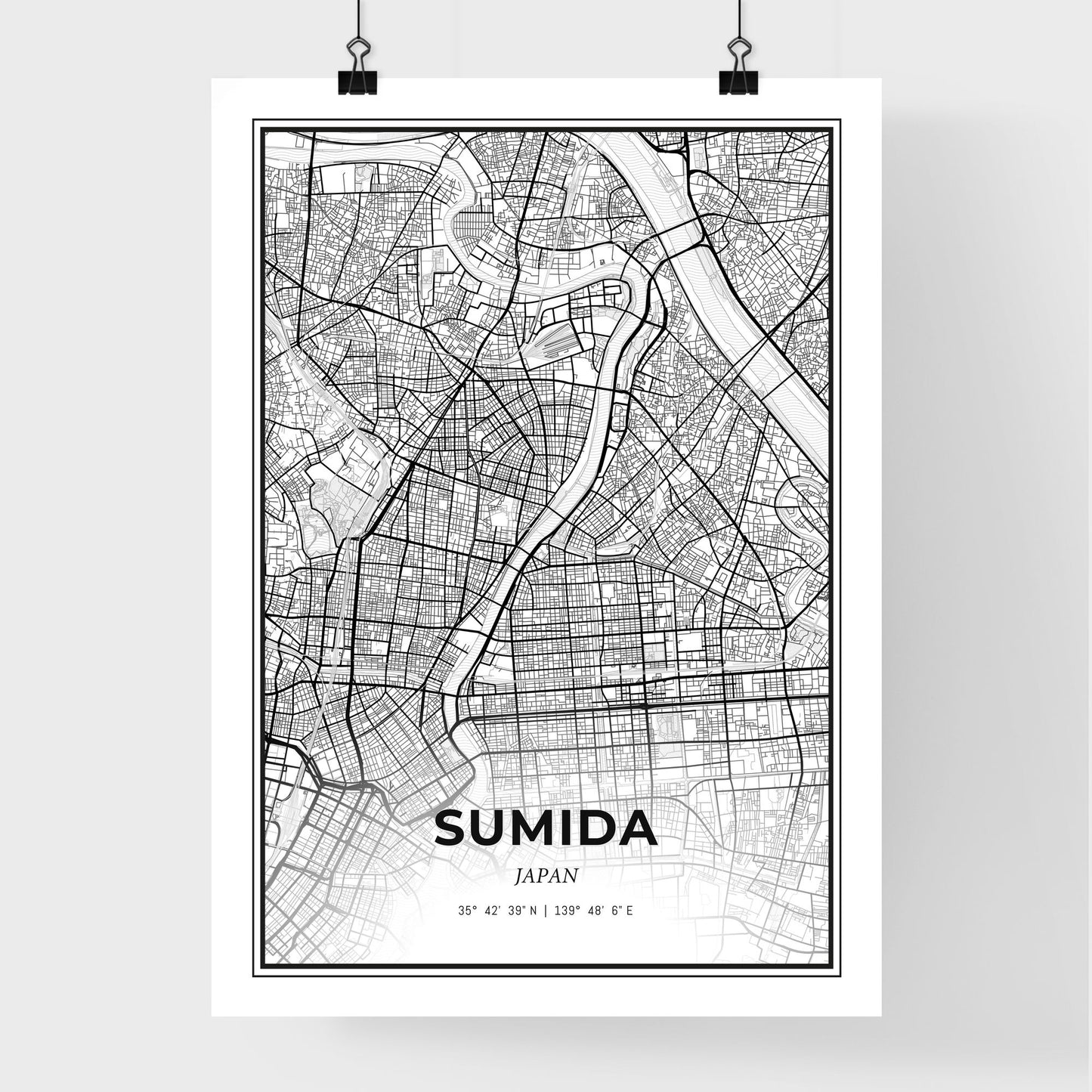 Sumida Japan - Premium City Map Poster