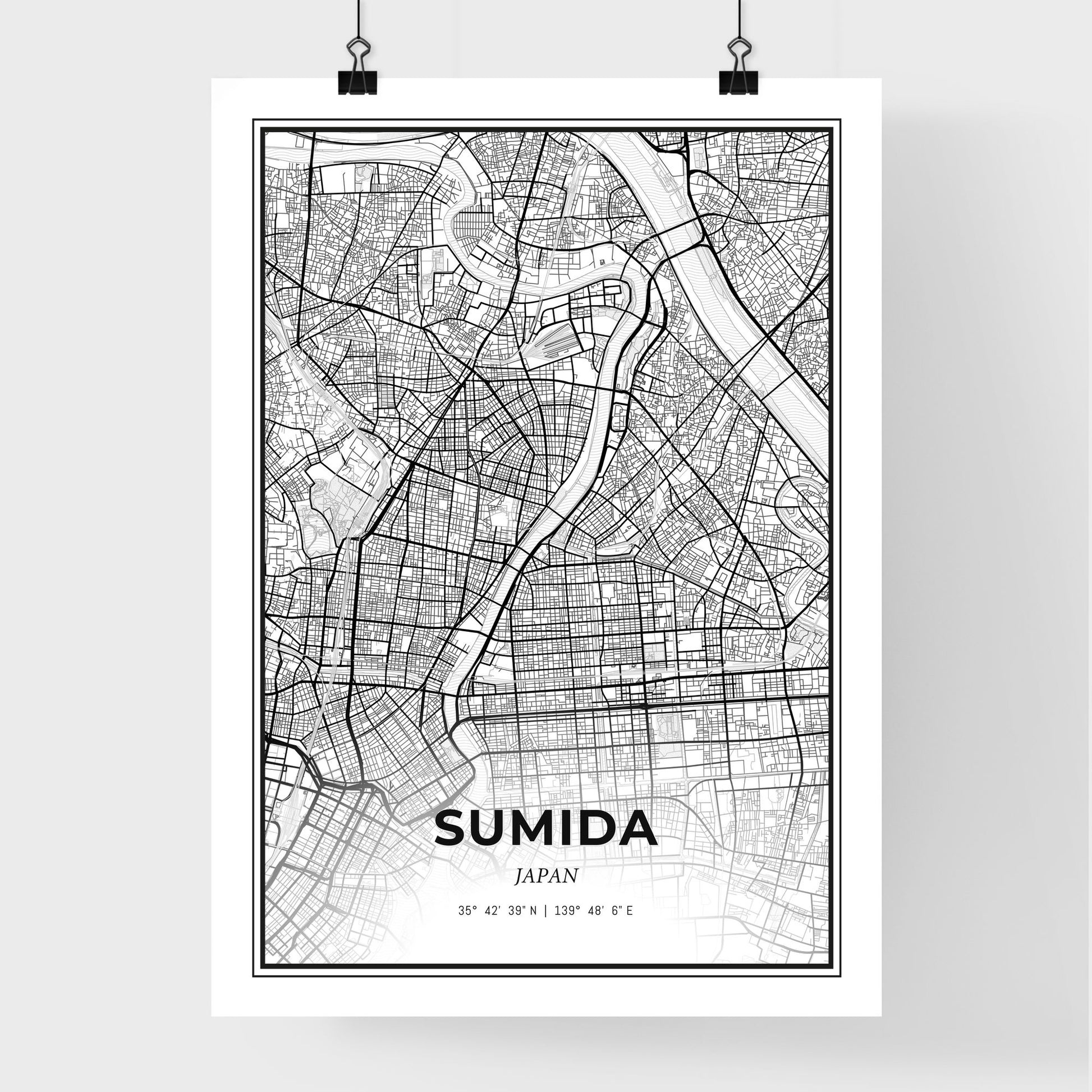 Sumida Japan - Premium City Map Poster