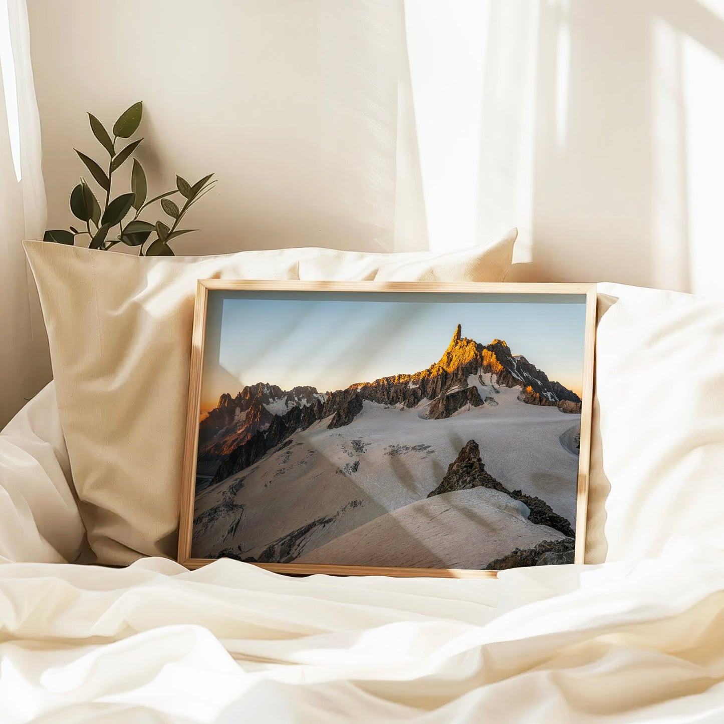 Dent du Géant Golden Hour Wall Art - Fine Art Mountain Photography Print
