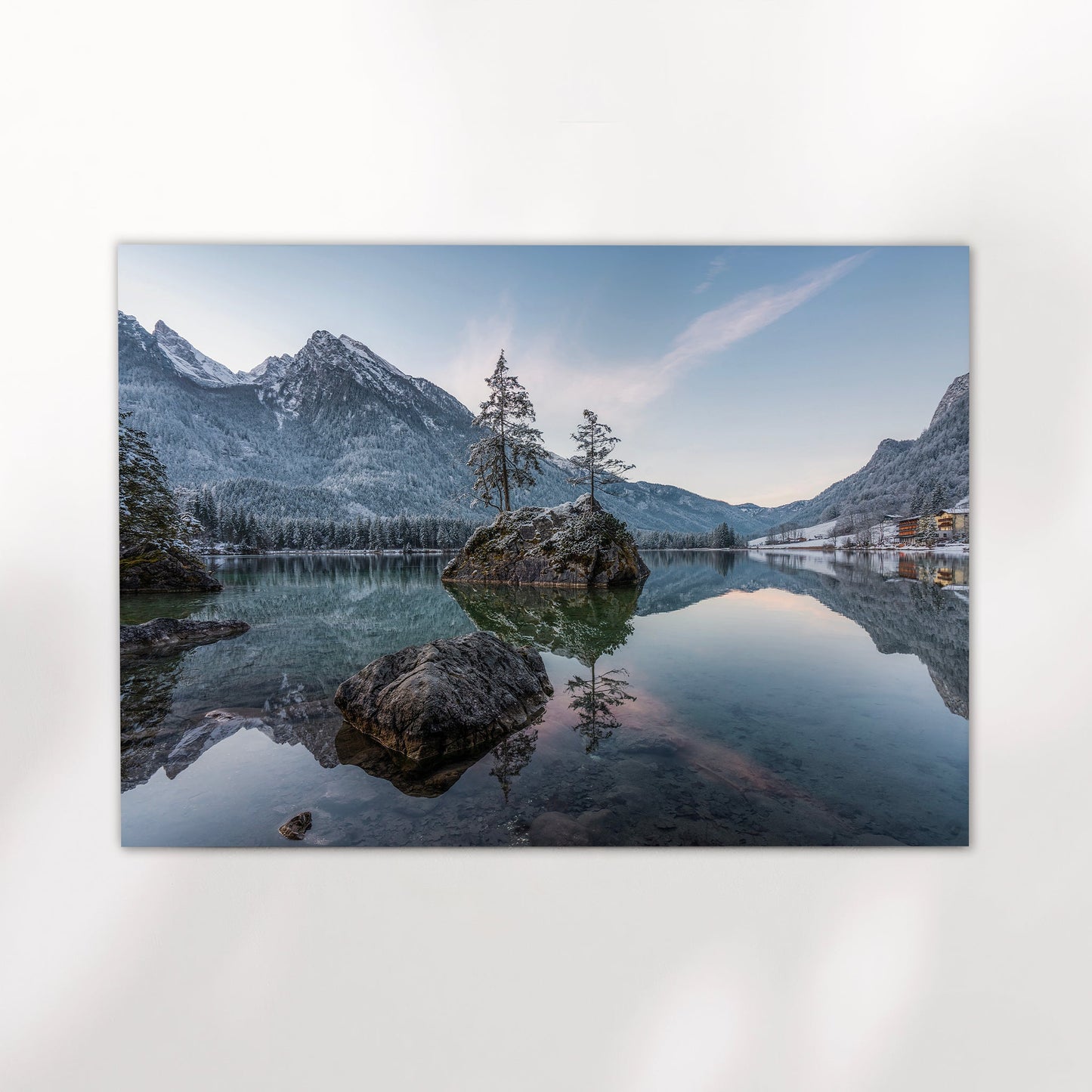 Hintersee Sunrise Print – Bavarian Alps Landscape Photography Wall Art