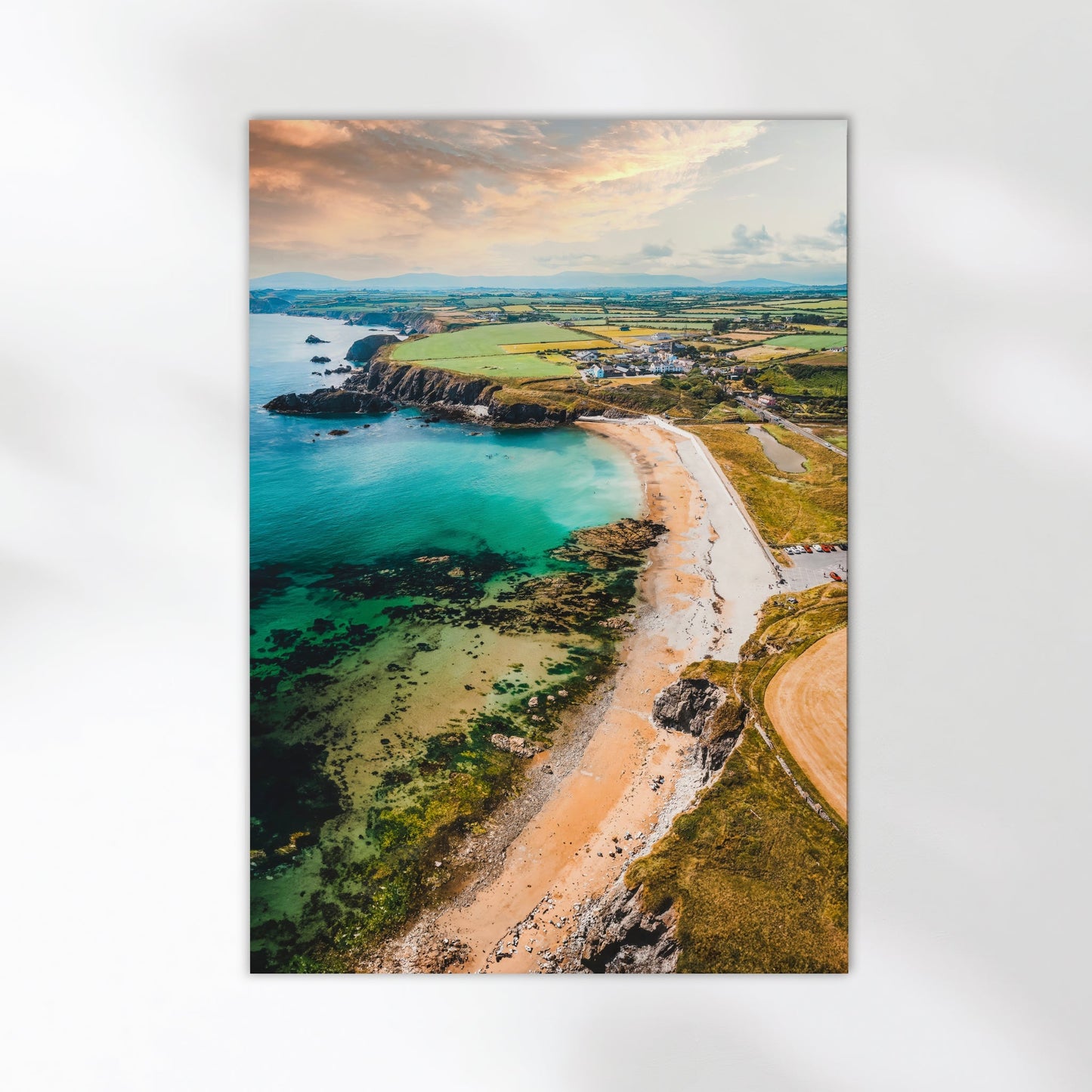 Annestown Beach Aerial Print – Irish Coastal Wall Art from Waterford
