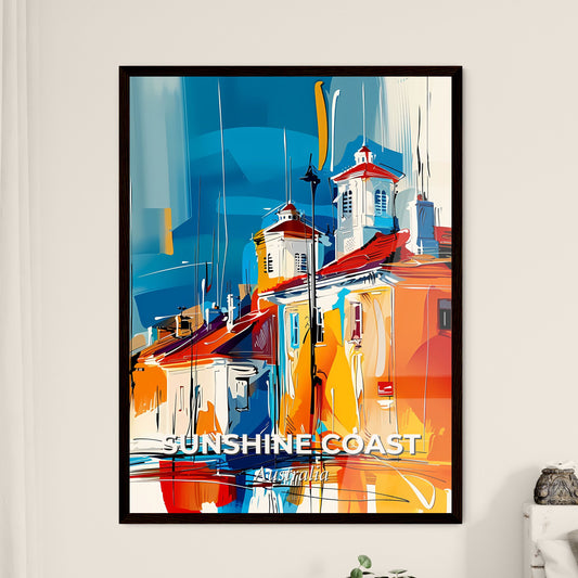 Vibrant Sunshine Coast, Australia - A Painting Of A Building